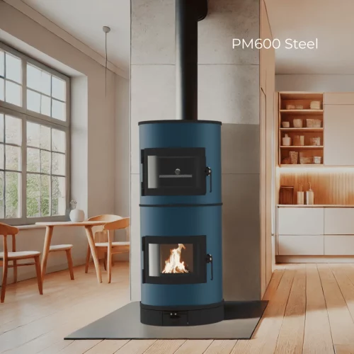 Poêle de masse PM600 steel bleu