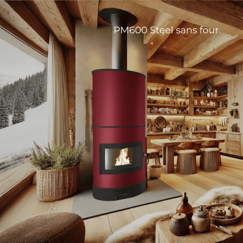 Poêle de masse PM600 steel magma sans four