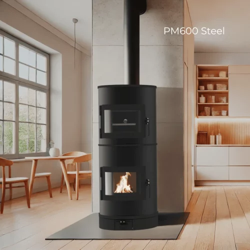 Poêle de masse PM600 steel noir