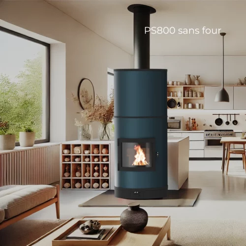 Poêle de masse PS800 bleu sans four
