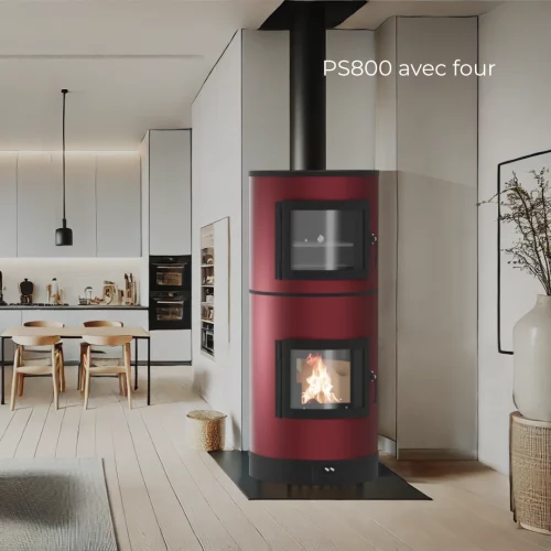 Poêle de masse PS800 magma avec four